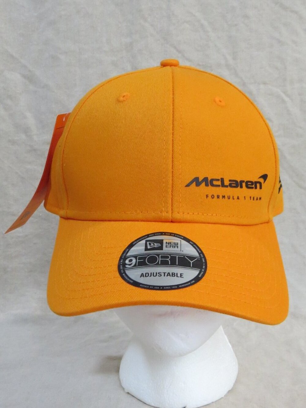 New McLaren F1 New Era 9Forty Snapback Cap Adjustable Orange